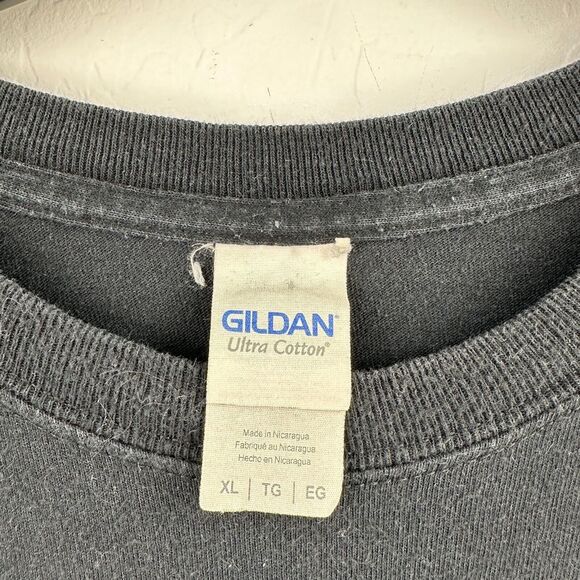 Gildan Ultra Cotton Tee Mens XL Black Blue‎ Parker Strip Racing Arizona Pullover - Picture 9 of 10
